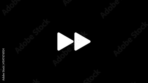video player button, Rewind Symbol Animation – Looping Graphic Icon for Media Controls