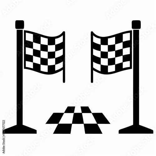 checkered racing flag