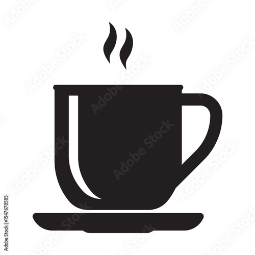 Cup icon. Hot drink icon. Coffee or tea cup. 