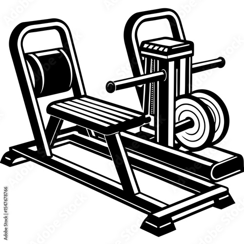 Gym exercise machine for fitness and strength training