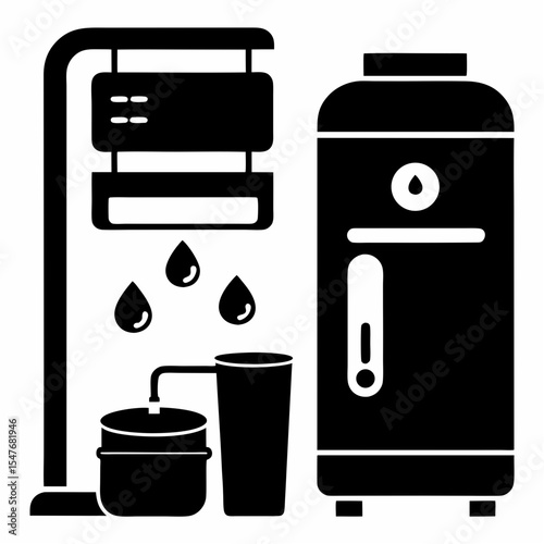 set of household appliances