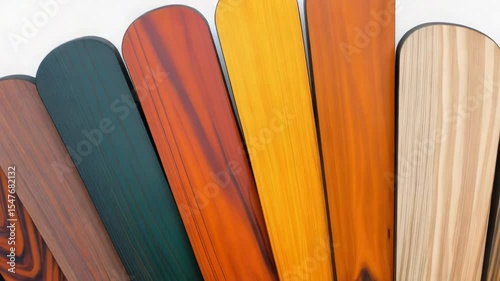Explore a variety of wooden samples showcasing natural colors and textures at a local woodcraft workshop