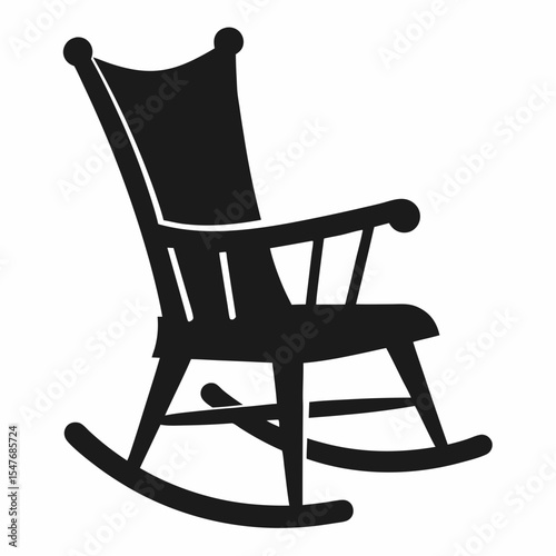 wooden rocking chair