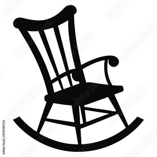 wooden rocking chair