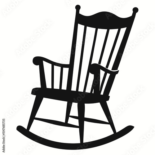wooden rocking chair