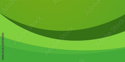 Abstract wave background with green color. Dynamic curve composition