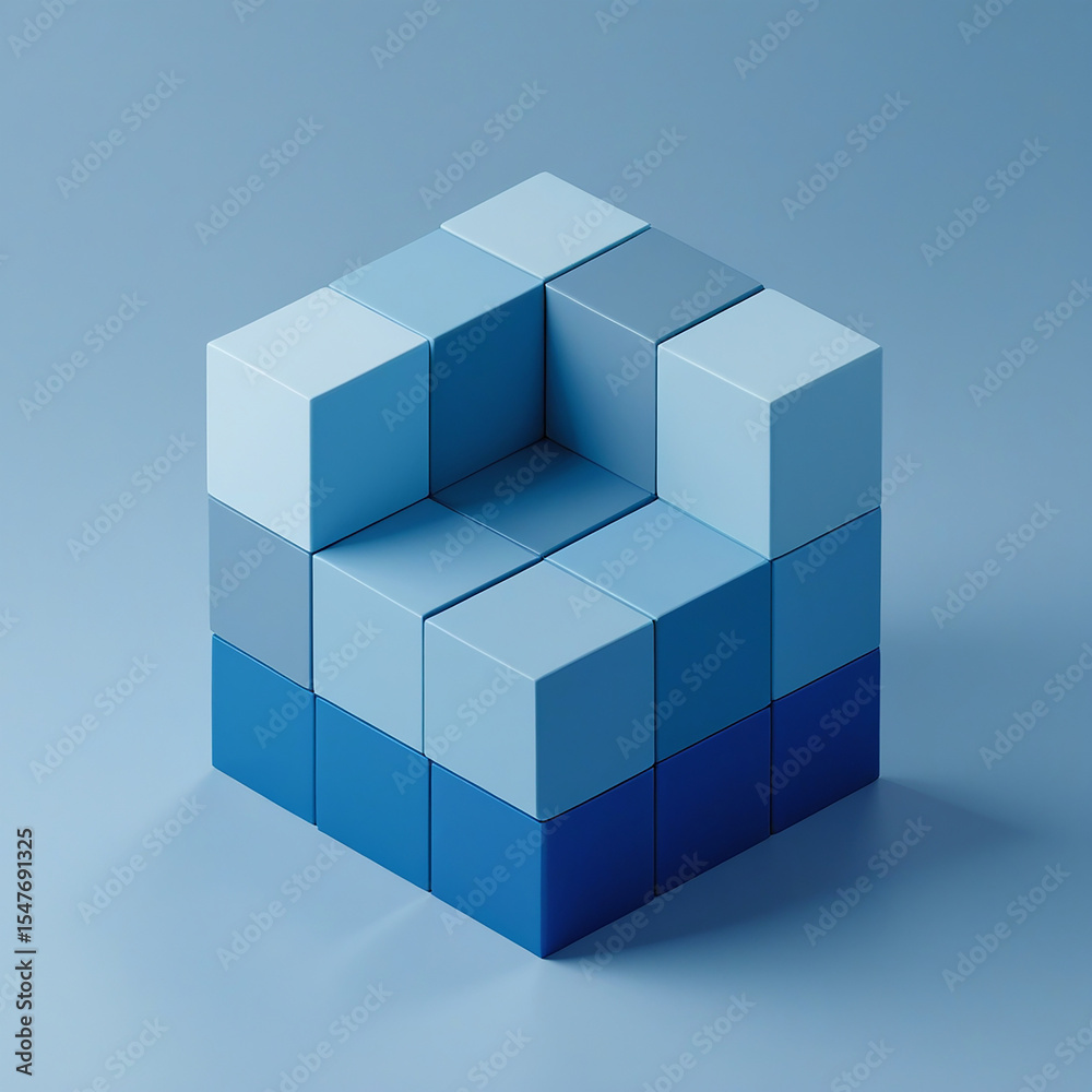 abstract blue cubes abstract blue cubes