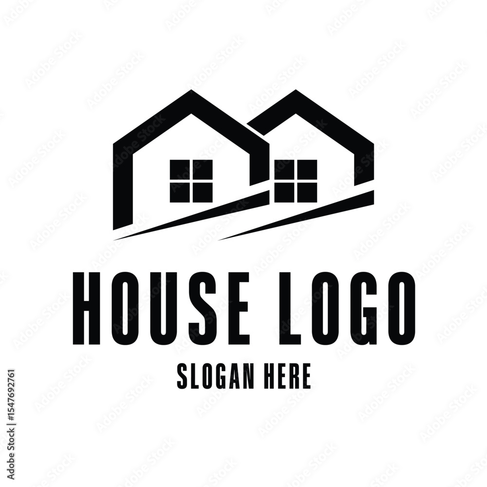 Fototapeta premium modern house logo design concept idea