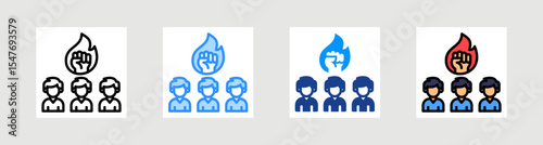 Team Spirit Icon Collection Set Multiple Style