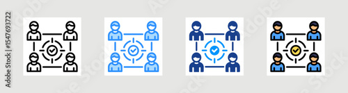 Focus Group Icon Collection Set Multiple Style