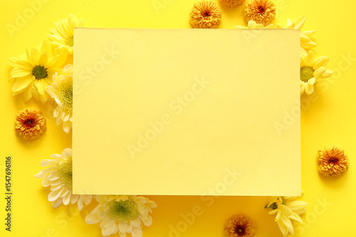 Blank card with beautiful c...
