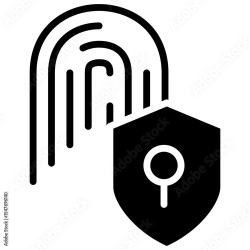 identity and access management architecture glyph icon