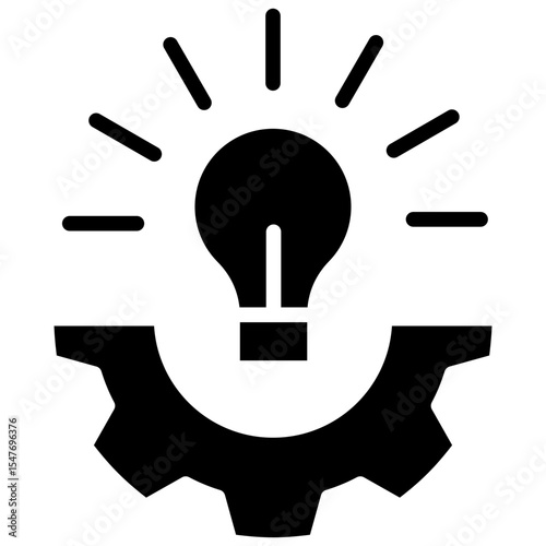 knowledge management architecture glyph icon