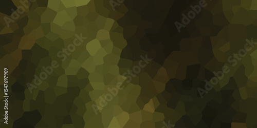 Abstract geometric mosaic background in earthy olive green and brown tones for digital design projects and graphic elements