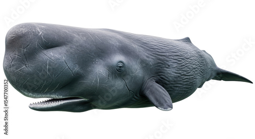 Bild auf Leinwand Isolated Sperm Whale Ocean Giant