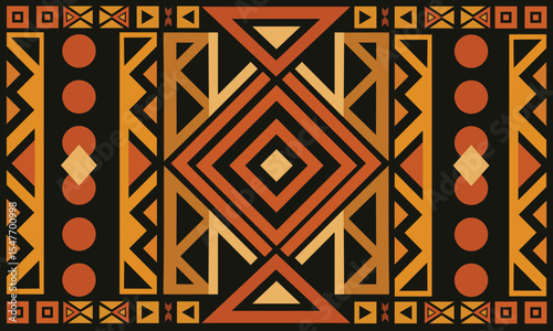 Native American pattern geometric boho ethnic pattern, pixel pattern seamless vector illustration geometric Aztec decor, design for bandana print woven carpet background wallpaper blanket clothing.