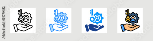 Rental Service Icon Collection Set Multiple Style