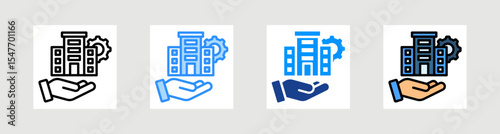 Facility Management Icon Collection Set Multiple Style