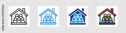 Occupancy Icon Collection Set Multiple Style