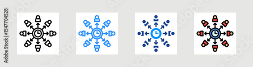 Capacity Planning Icon Collection Set Multiple Style