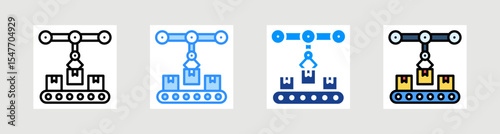 Mass Production Icon Collection Set Multiple Style