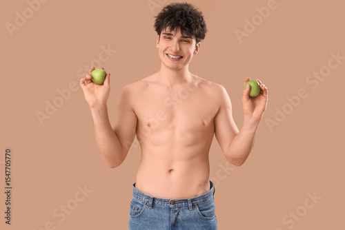 Handsome young happy sporty...