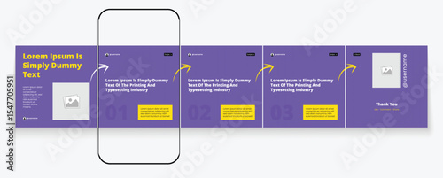 LinkedIn carousel post, social media Instagram carousel post, modern and editable business carousel template design