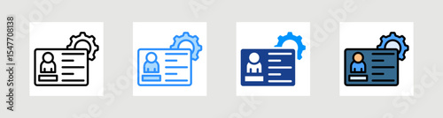 Account Management Icon Collection Set Multiple Style