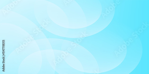 Minimalist banner background, pastel colorful, Light Blue gradations. Circle effect style geometric, abstract background eps10