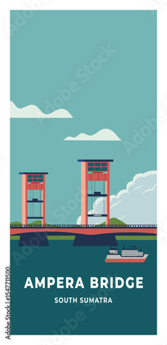 Ampera bridge south Sumatra