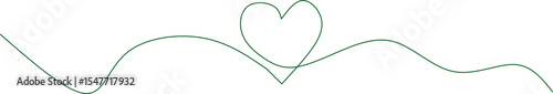 Minimalist one-line drawing of two intertwined hearts. Symbolizing love, connection, romance, and unity, perfect for wedding, Valentine's, or romantic-themed designs and branding.