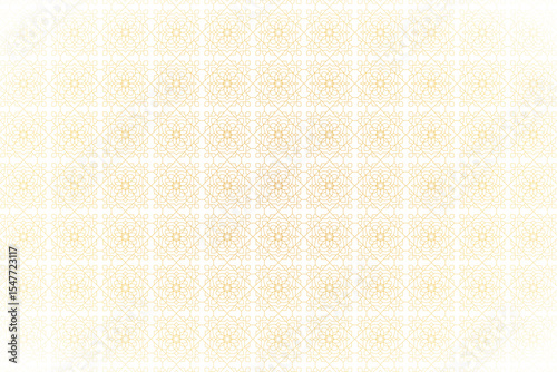 Seamless Arabesque Elegant Golden Islamic Pattern