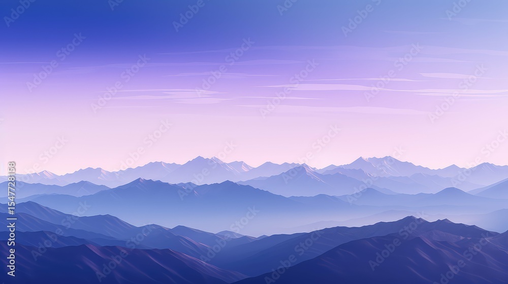 Fototapeta premium dusk sky gradient purple