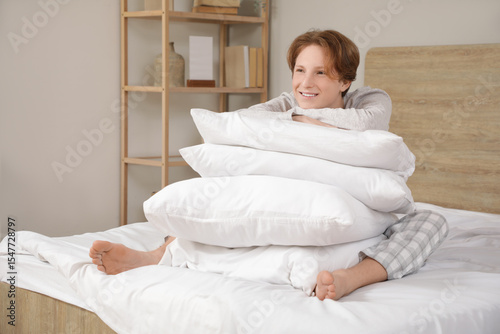 Handsome young happy man in...