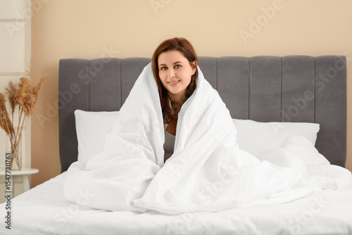 Beautiful young woman with ...