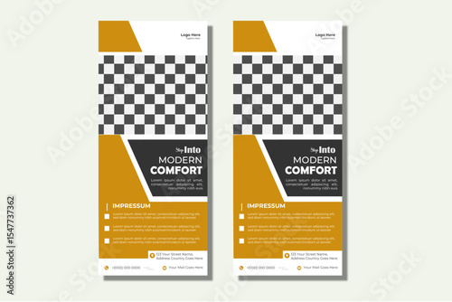 Roll Up Poster Mockup  