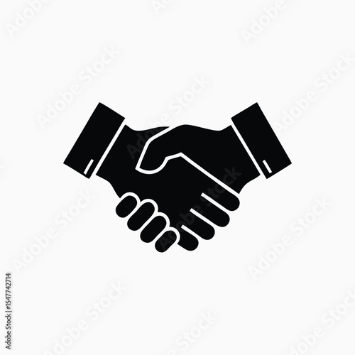 handshake icon vector template