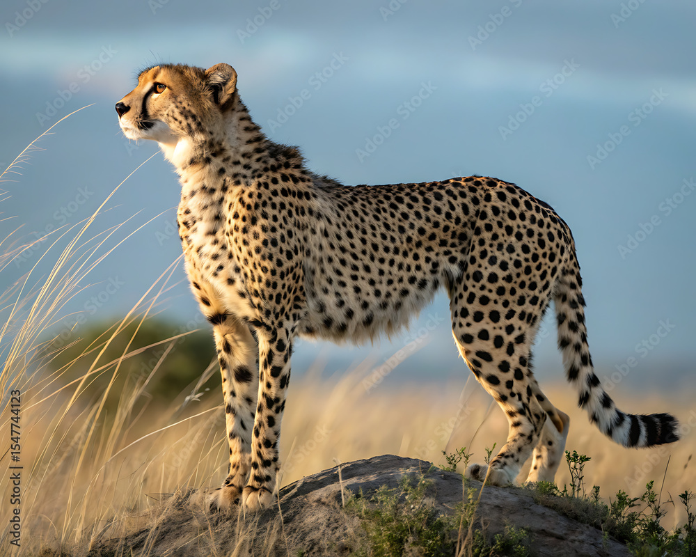 An elegant Cheetah wildlife animal mammal. An elegant Cheetah wildlife animal mammal.