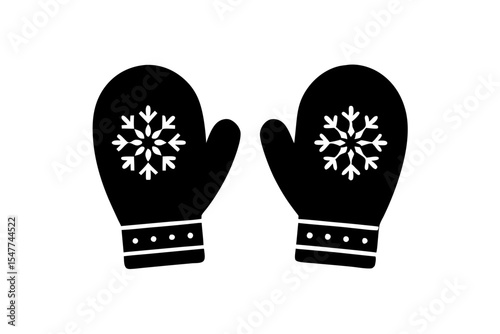 Warm Gloves Winter Symbol Design