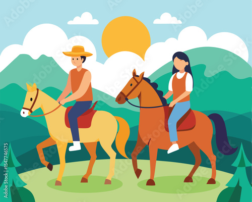 horse riding on the beach