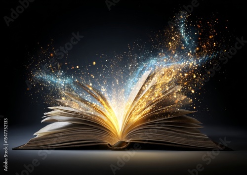 Open Book Unleashing Magical Particles A Journey of Knowledge and Imagination