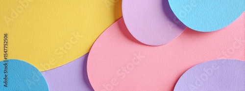 Pastel Circles Abstract Background Texture