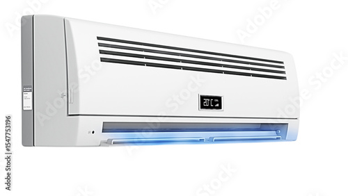 air conditioner on transparent background.