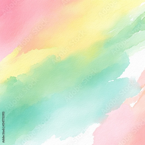 Pastel Watercolor Wash Abstract Background