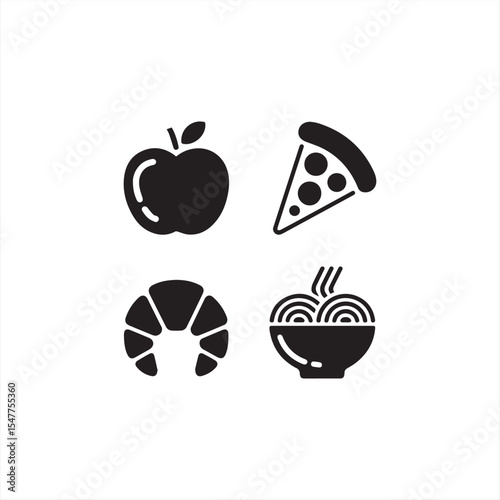set of fruit icons