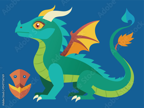 green dragon cartoon
