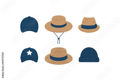 big collection of different objects isolated on white background