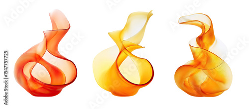 Vivid fire flames in orange and yellow, captured in dynamic flowing shapes