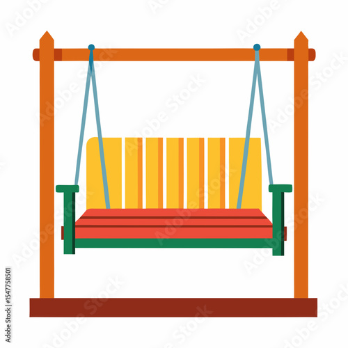 Garden Swing Chair with Rope and Frame