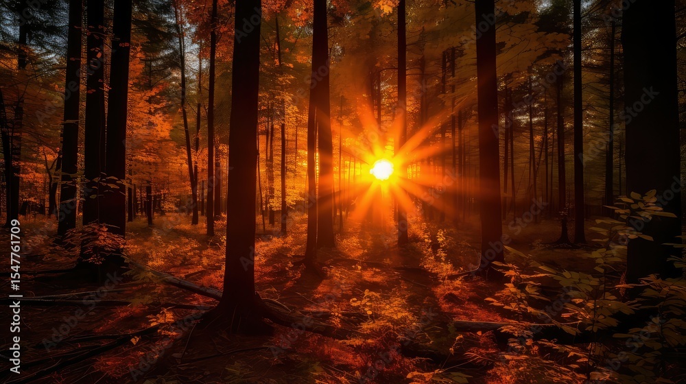 Fototapeta premium shadow fire sun